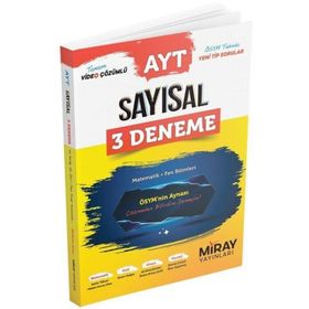 Ayt Sayısal 3 Deneme Matematik Fen Bilimleri Miray Yayınları