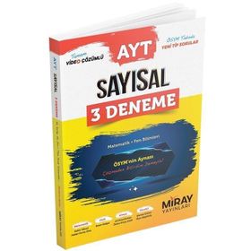Ayt Sayısal 3 Deneme Matematik Fen Bilimleri Miray Yayınları