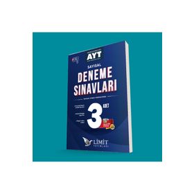 AYT Sayısal 3'lü Deneme Sınavları - Limit Yayınları