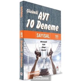 AYT Sayısal Çözümlü 10 Deneme Delta Kültür Yayınları