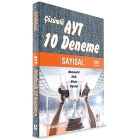 AYT Sayısal Çözümlü 10 Deneme Delta Kültür Yayınları