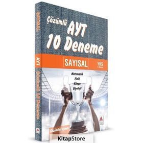 AYT Sayısal Çözümlü 10 Deneme Kollektif Delta Kültür Yayınevi