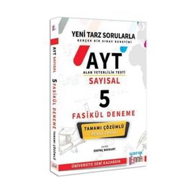 AYT Sayısal Tamamı Çözümlü 5 Fasikül Deneme Yargı Lemma Yayınları