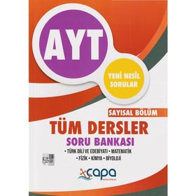 AYT Sayısal Tüm Dersler Soru Bankası-Çapa Yayınları