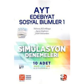 AYT Simülasyon Edebiyat - Tarih - Cografya Denemeleri 3D Yayınları