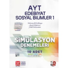 AYT Simülasyon Edebiyat - Tarih - Cografya Denemeleri 3D Yayınları