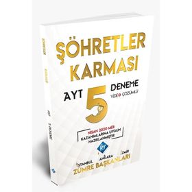 AYT Şöhretler Karması Video Çözümlü 5 Deneme-KR Akademi Yayınları
