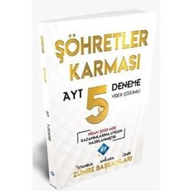 AYT Şöhretler Karması Video Çözümlü 5 Deneme-KR Akademi Yayınları