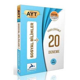 AYT Sosyal Bilimler 1 Video Çözümlü 20 Denemesi Prf Paraf Yayınları