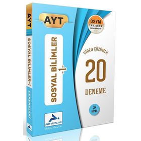 AYT Sosyal Bilimler 1 Video Çözümlü 20 Denemesi Prf Paraf Yayınları