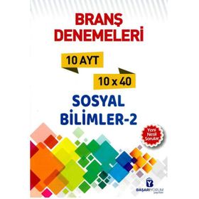 Ayt Sosyal Bilimler 2 10 Lu Denemeleri-Başarıyorum Yayınları