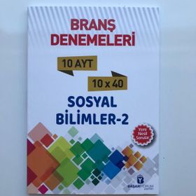 Ayt Sosyal Bilimler 2 10 Lu Denemeleri-Başarıyorum Yayınları