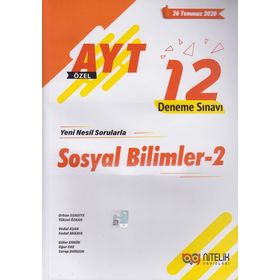 AYT Sosyal Bilimler 2 12 Deneme Sınavı Nitelik Yayınları