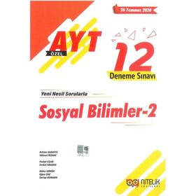 AYT Sosyal Bilimler 2 12 Deneme Sınavı Nitelik Yayınları