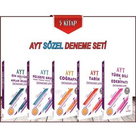 Ayt Sözel Deneme Seti 5 Kitap Karekök Yayınları