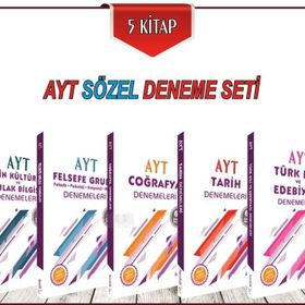 Ayt Sözel Deneme Seti 5 Kitap Karekök Yayınları