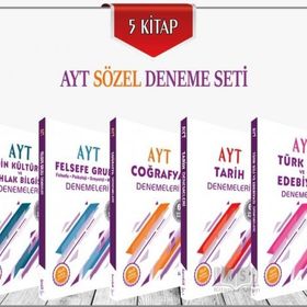Ayt Sözel Deneme Seti 5 Kitap Karekök Yayınları
