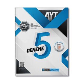 AYT Tamamı Çözümlü 5 Deneme - Pegem Akademi Yayıncılık