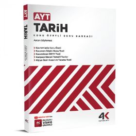 AYT Tarih Konu Özetli Soru Bankası 4K Yayınları