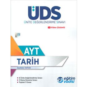 AYT Tarih ÜDS Ünite Değerlendirme Sınavı Eğitim Vadisi Yayınları