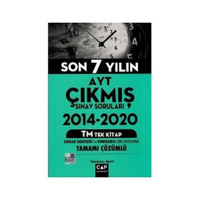AYT TM Son 7 Yılın Çıkmış Sorular-Çap Yayınları