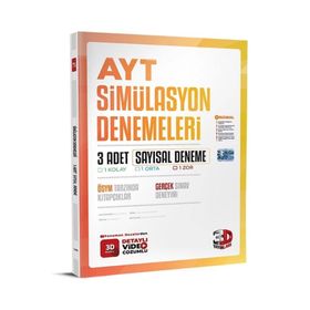 Ayt Tüm Dersler Sayısal Simülasyon 3 Deneme Sınavı Yeni - 3D Yayınları