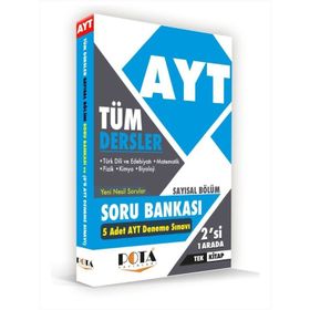 AYT Tüm Dersler Sayısal Soru Bankası-Eğitim Dünyası Yayınları