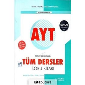 AYT Tüm Dersler Soru Kitabı Bankası - Palme Yayınları