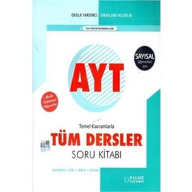 AYT Tüm Dersler Soru Kitabı Bankası - Palme Yayınları