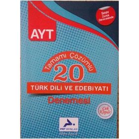 AYT Türk Dili ve Edebiyatı 20li Çözümlü Deneme Sınavı - Paraf Yayınları