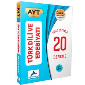 AYT Türk Dili ve Edebiyatı 20li Çözümlü Deneme Sınavı - Paraf Yayınları