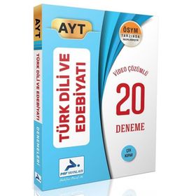 AYT Türk Dili ve Edebiyatı 20li Çözümlü Deneme Sınavı - Paraf Yayınları