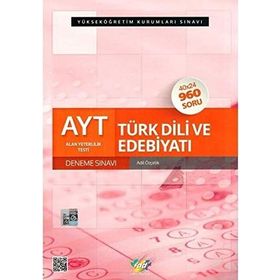 AYT Türk Dili Ve Edebiyatı 40x24 Deneme Sınavı Fdd Yayınları