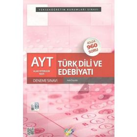 AYT Türk Dili Ve Edebiyatı 40x24 Deneme Sınavı Fdd Yayınları