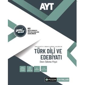 AYT Türk Dili ve Edebiyatı Ders İşleme Föyü Pegem Akademi Yayıncılık