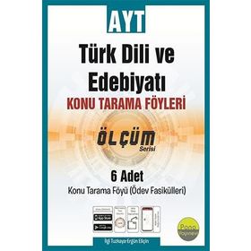 AYT Türk Dili ve Edebiyatı Konu Tarama Föyleri Ölçüm Serisi 6 Fasikül-Pano Yayınları