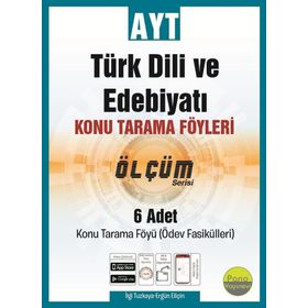 AYT Türk Dili ve Edebiyatı Konu Tarama Föyleri Ölçüm Serisi 6 Fasikül-Pano Yayınları