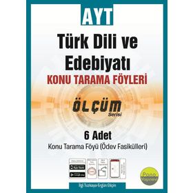 AYT Türk Dili ve Edebiyatı Konu Tarama Föyleri Ölçüm Serisi 6 Fasikül-Pano Yayınları