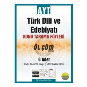 AYT Türk Dili ve Edebiyatı Konu Tarama Föyleri Ölçüm Serisi 6 Fasikül-Pano Yayınları