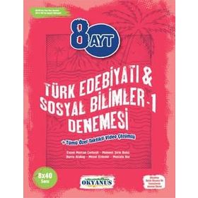 AYT Türk Dili ve Edebiyatı Sosyal Bilimler 1 8x40 Deneme-Okyanus Yayınları