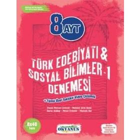 AYT Türk Dili ve Edebiyatı Sosyal Bilimler 1 8x40 Deneme-Okyanus Yayınları