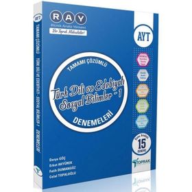 AYT Türk Dili ve Edebiyatı Sosyal Bilimler 1 Ray 15 li Denemeleri-Toprak Yayıncılık