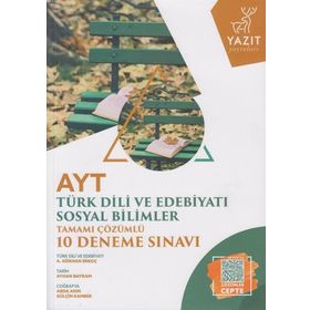 Ayt Türk Dili Ve Edebiyatı Sosyal Bilimler Tamamı Çözümlü 10 Deneme Sınavı
