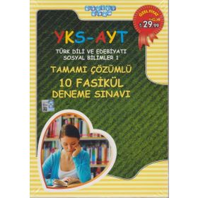 Ayt Türk Dili Ve Edebiyatı Sosyal Bilimler Tamamı Çözümlü 10 Deneme Sınavı