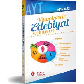 AYT Vitaminlerle Edebiyat Soru Bankası-Sonuç Yayınları