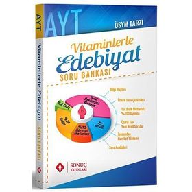 AYT Vitaminlerle Edebiyat Soru Bankası-Sonuç Yayınları