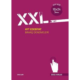 AYT XXL Edebiyat Branş Denemeleri - Dersia Yayınları