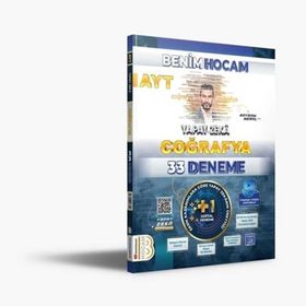 Ayt Yapay Zeka Coğrafya 33 Deneme Yeni - Benim Hocam Yayınları