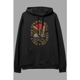 AyveGa AG212H Survive Siyah Kadın Sweatshirt