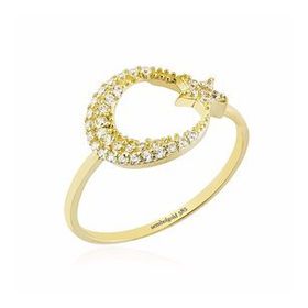 Ayyıldız 14k Gold Taşlı Altın Yüzük